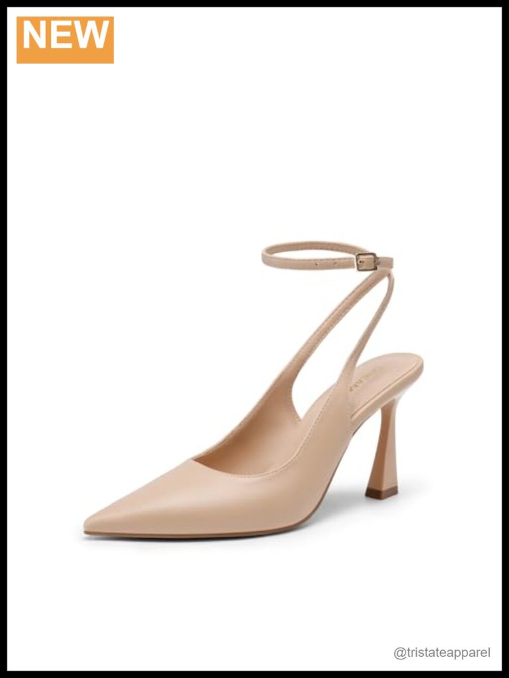 Women's Closed Toe Slingback High Heel Pumps Pointed Toe Dress Shoes